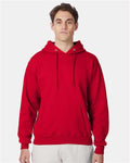 Hanes F170 Deep Red — on model front