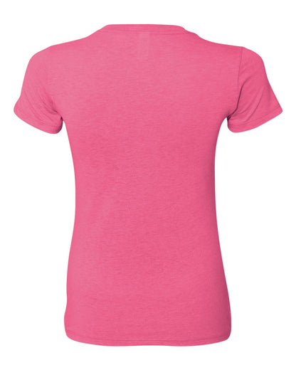 Women's Cotton/Polyester Tee - Neon Pink