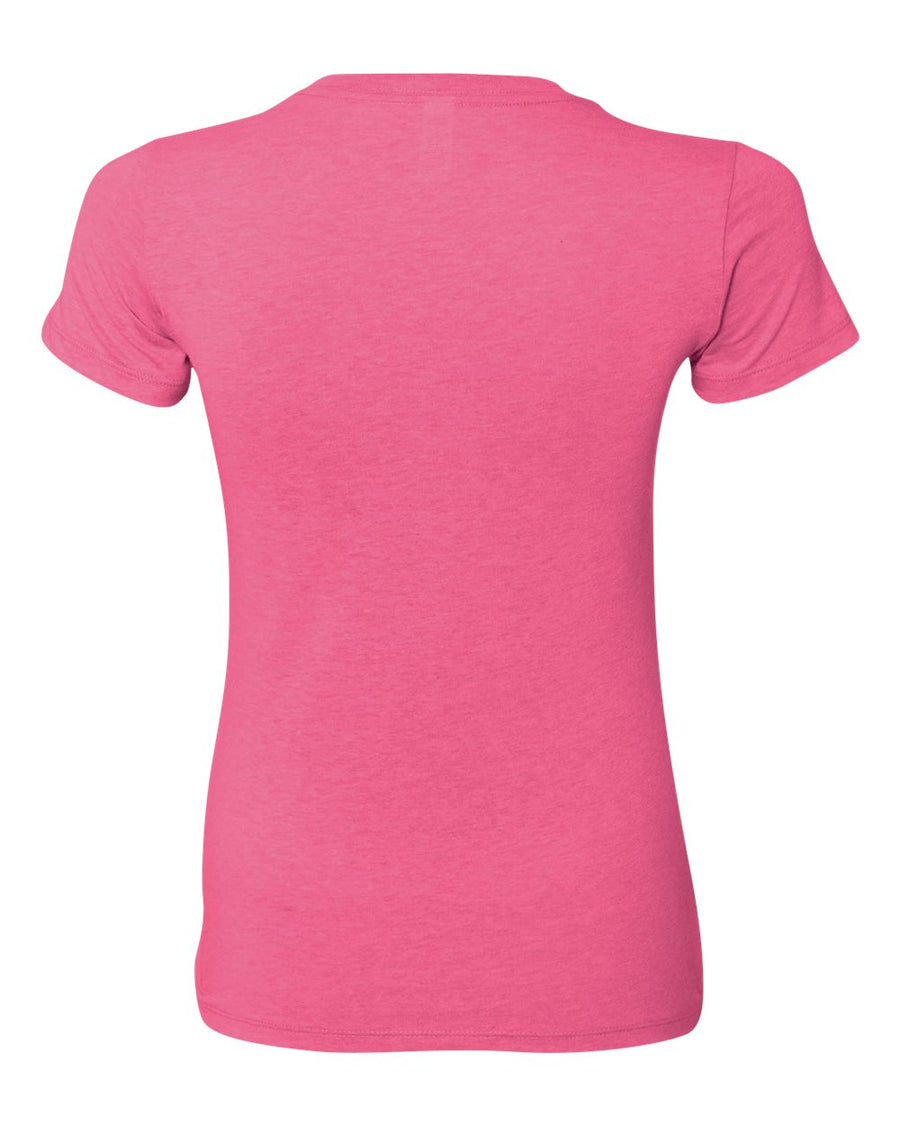 Women's Cotton/Polyester Tee - Neon Pink