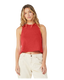 Bella + Canvas 6682 - Women's Racerback Cropped Tank - Heather Red