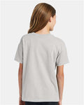 Hanes 5370 Ash — on model back