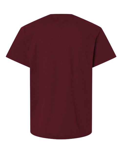 Gildan 8000B Maroon — back
