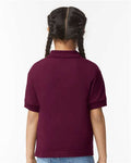 Gildan 8800B Maroon — on model back