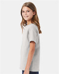 Hanes 5480 Ash — on model side
