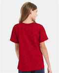 Hanes 5480 Deep Red — on model back
