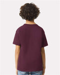 Gildan 2000B Maroon — on model back