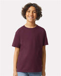 Gildan 2000B Maroon — on model front
