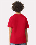 Gildan 2000B Red — on model back