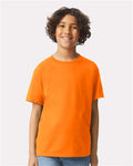 Gildan 2000B Safety Orange — on model front