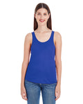 Women's Poly-Cotton Racerback Tank - Lapis
