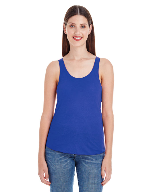 Women's Poly-Cotton Racerback Tank - Lapis