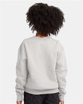 Hanes P360 Ash — on model back