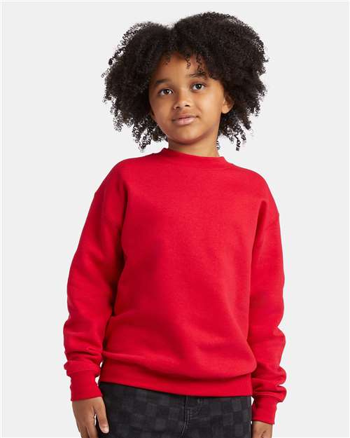 Hanes P360 Deep Red — on model front