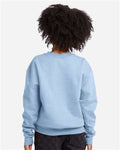 Hanes P360 Light Blue — on model back