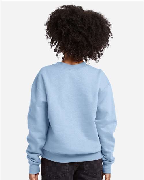 Hanes P360 Light Blue — on model back
