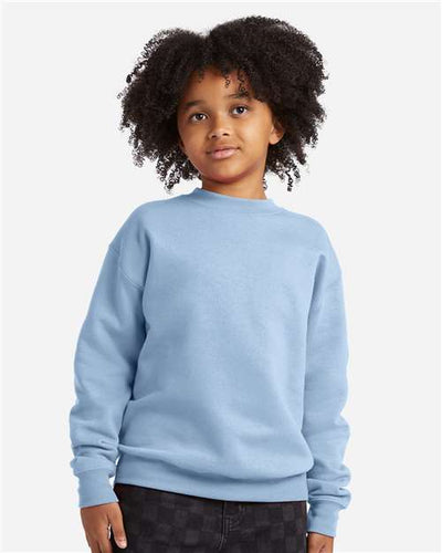 Hanes P360 Light Blue — on model front