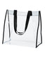 BAGedge BE252 - Clear PVC Tote - Black