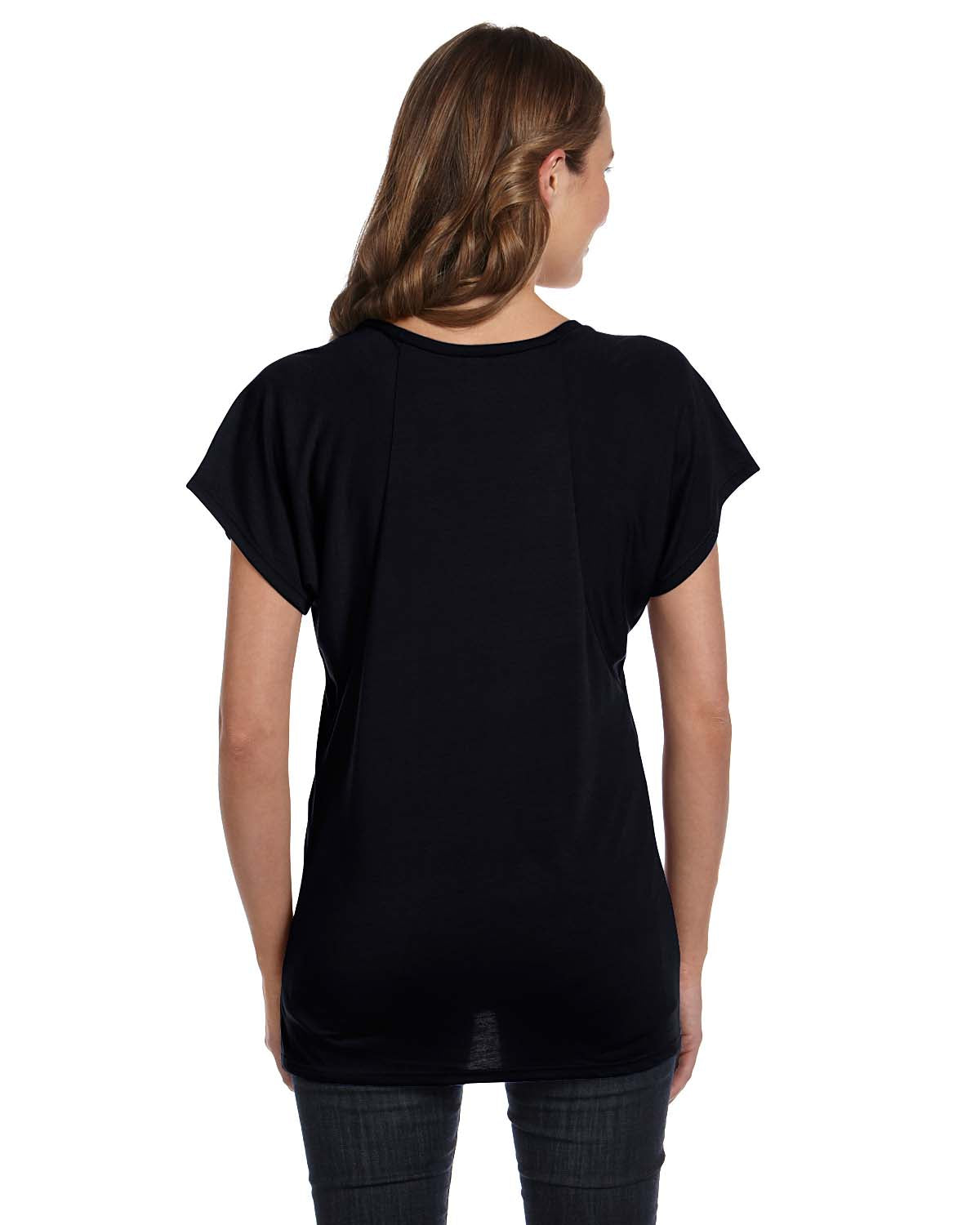 Women's Flowy Raglan T-Shirt - Black