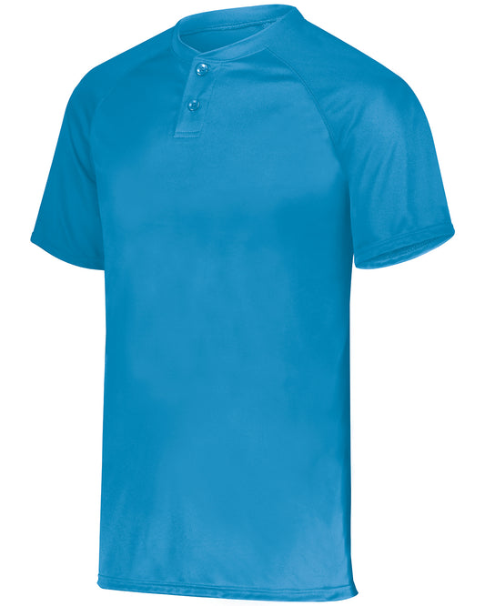 Unisex Attain 2-Button Baseball Jersey - Columbia Blue
