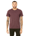 Unisex Heather CVC T-Shirt - Heather Maroon