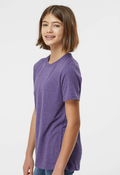 Youth Poly-Rich Tee - Heather Purple