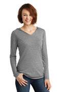 Women's Perfect Tri Long Sleeve Hoodie - Gray Frost