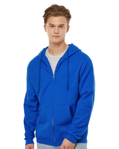Unisex Fleece Zip Hoodie - Royal