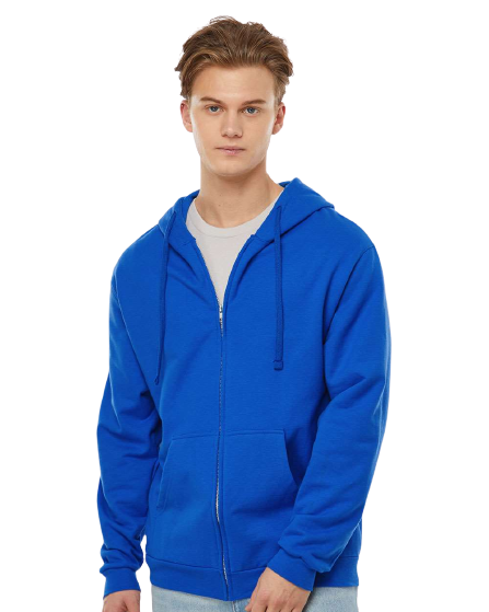 Unisex Fleece Zip Hoodie - Royal