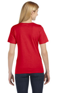 Missy Made in the USA Jersey Short-Sleeve V-Neck T-Shirt - Red