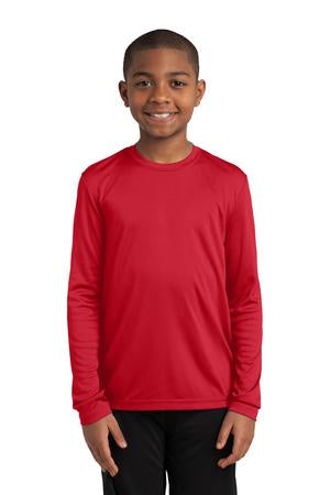 Youth Long Sleeve PosiCharge Competitor Tee - True Red