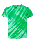 Youth One Color Tiger Stripe T-Shirt - Kelly