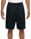A4 N5296 - Unisex Nine Inch Inseam Mesh Short - Black