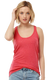 Tultex S190TC - Women's Slim Fit Poly-Rich Racerback Tank - Heather Red