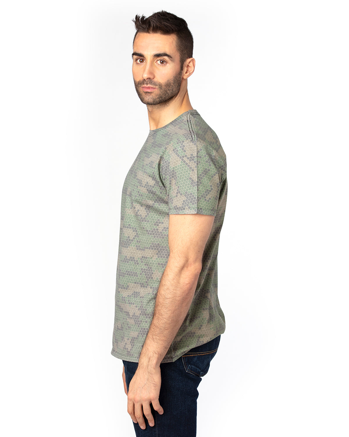 Unisex Ultimate T-Shirt - Green Hex Camo