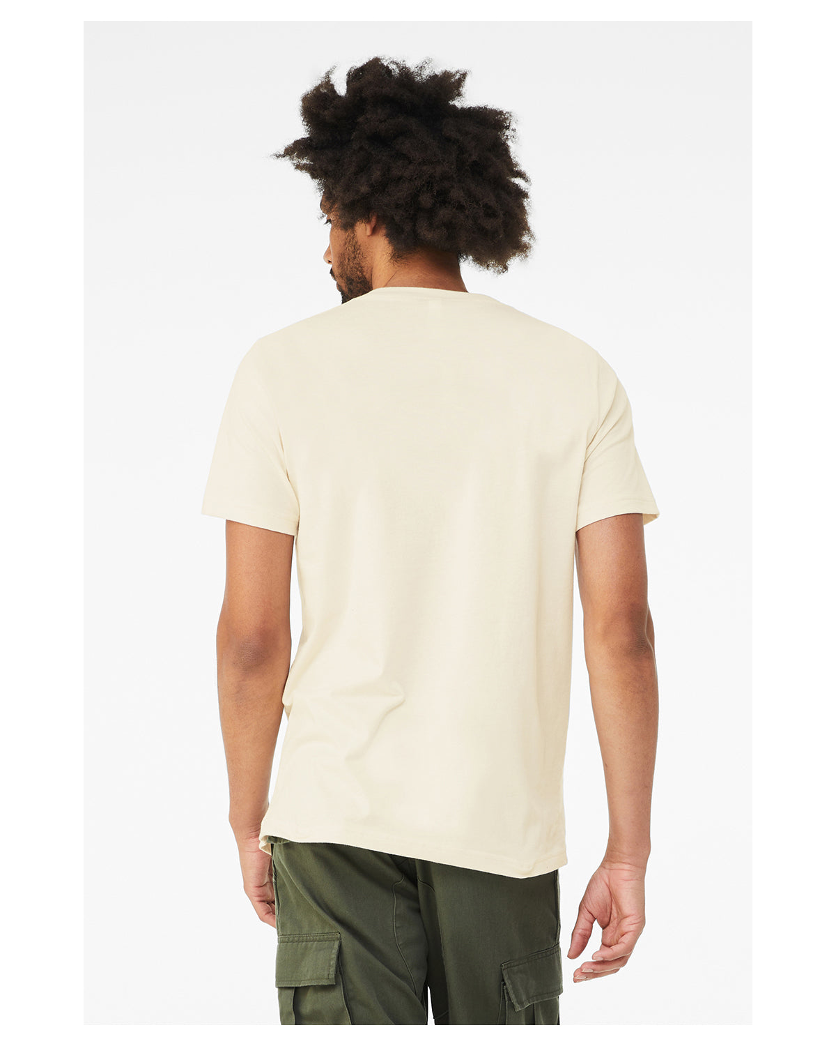 Unisex Jersey Short-Sleeve V-Neck T-Shirt - Natural