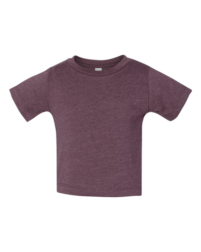 Infant Jersey Short Sleeve T-Shirt - Heather Maroon