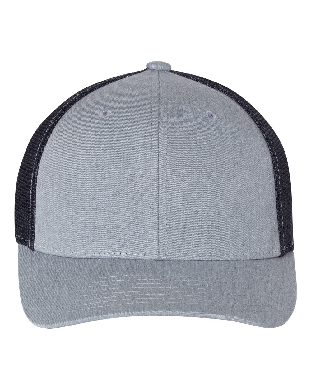 Fitted Trucker with R-Flex - Heather Gray / Navy
