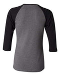 BELLA + CANVAS 2000 Deep Heather/ Black — back