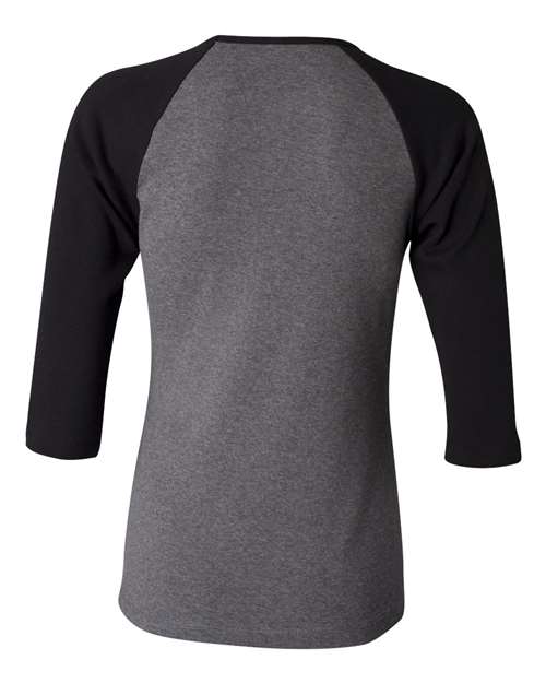 BELLA + CANVAS 2000 Deep Heather/ Black — back