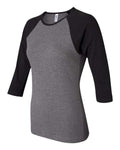 BELLA + CANVAS 2000 Deep Heather/ Black — side