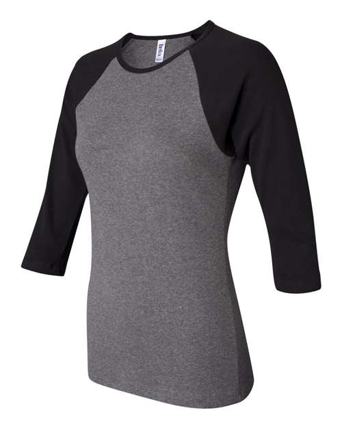 BELLA + CANVAS 2000 Deep Heather/ Black — side