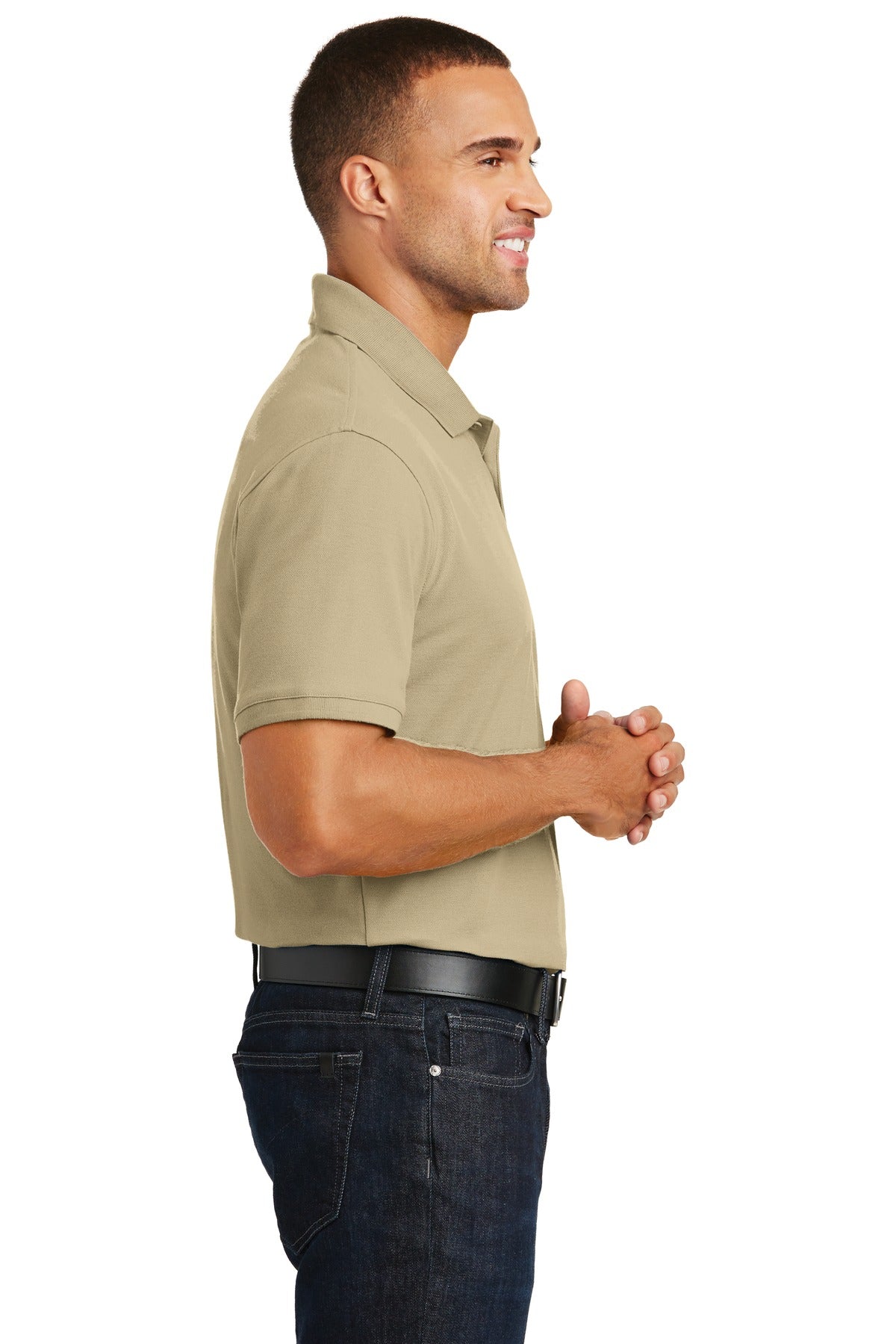Unisex Core Classic Pique Polo - Wheat