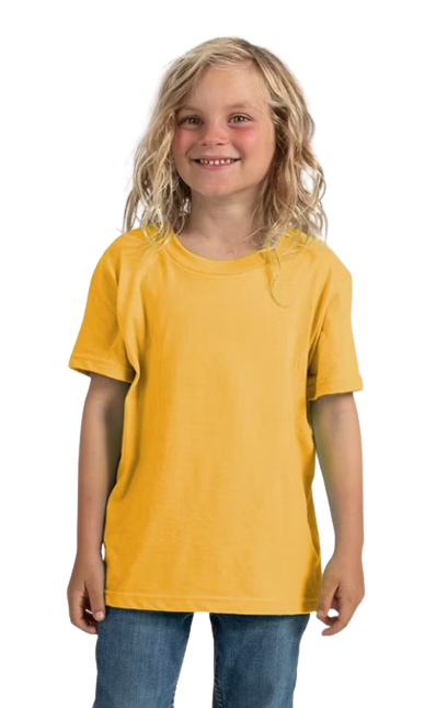 Youth Fine Jersey T-Shirt - Heather Mellow Yellow