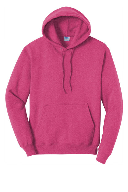 Unisex Core Fleece Pullover Hoodie - Heather Sangria