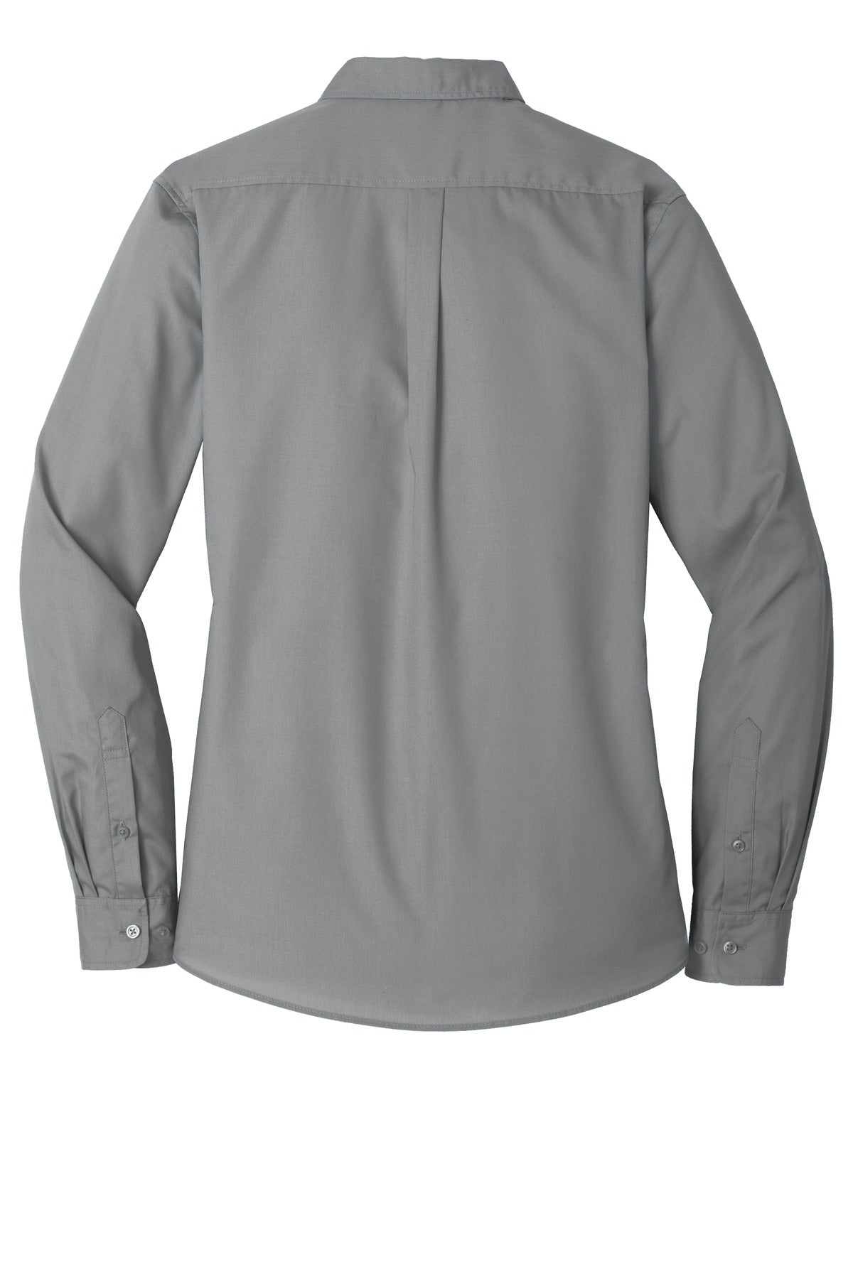 Women's Long Sleeve Carefree Poplin Shirt - Gusty Gray