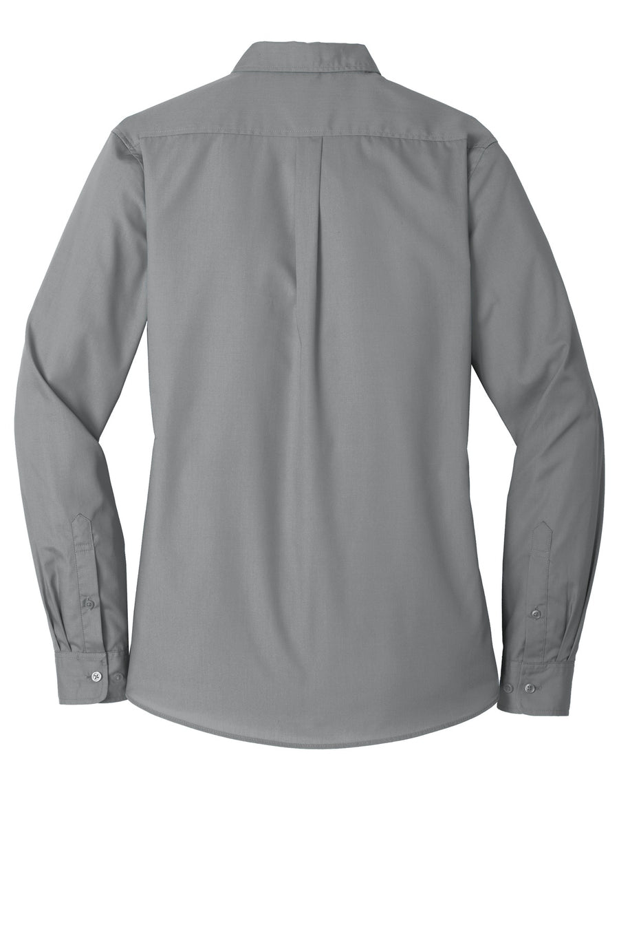 Women's Long Sleeve Carefree Poplin Shirt - Gusty Gray