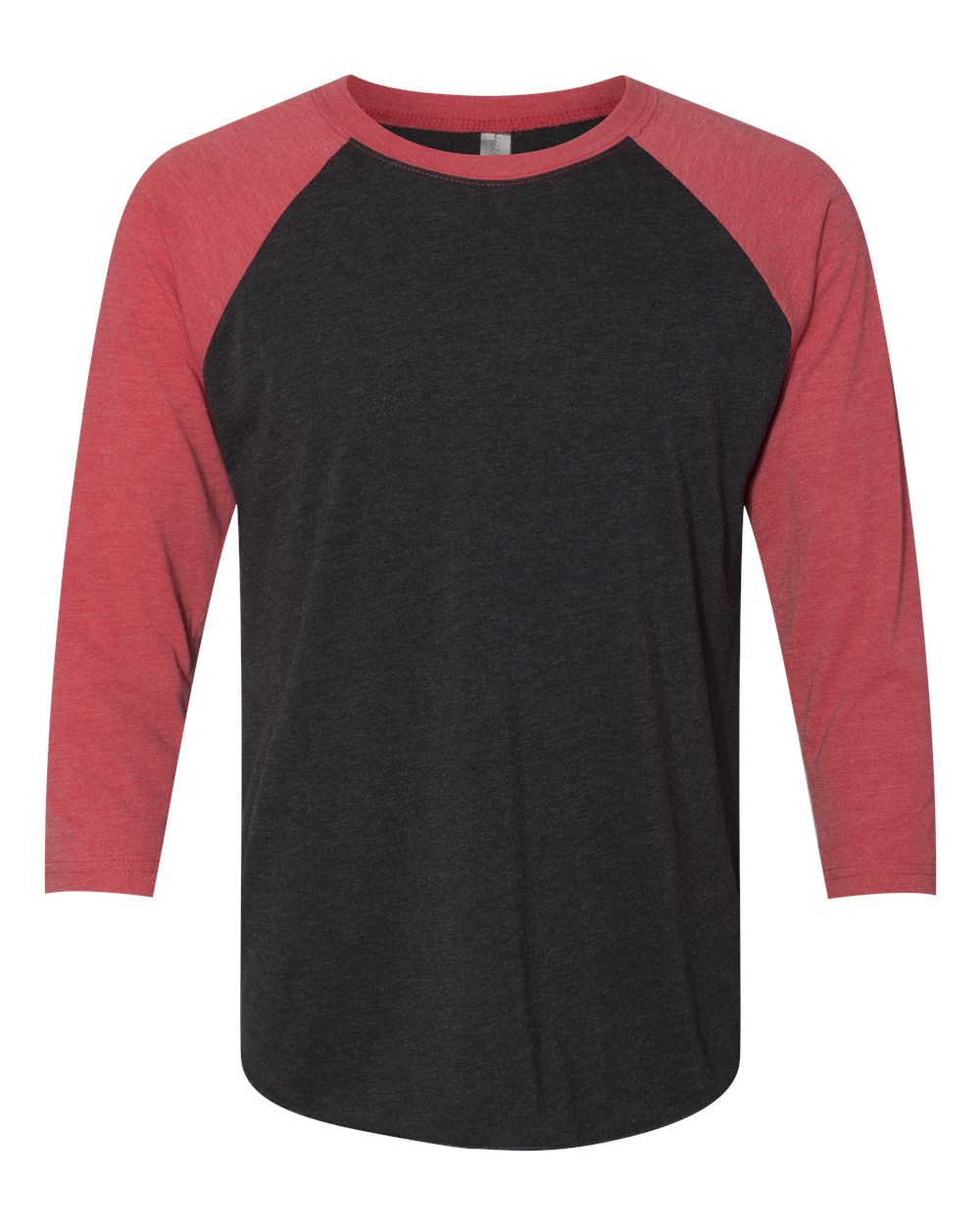 Unisex Triblend 3/4-Sleeve Raglan - Vintage Red / Vintage Black