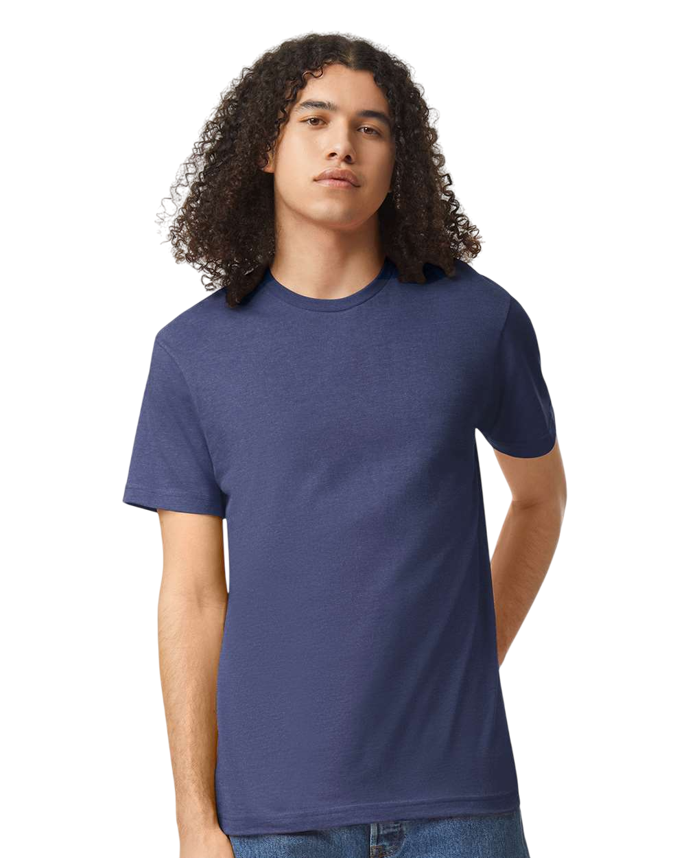 Unisex CVC T-Shirt - Heather Indigo