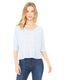 Bella + Canvas 8825 - Women's Flowy Boxy Half-Sleeve V-Neck T-Shirt - Blue Marble