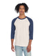 Jerzees 560RR - Unisex Premium Blend Raglan Baseball T-Shirt - SW CRM HT/ IN HT